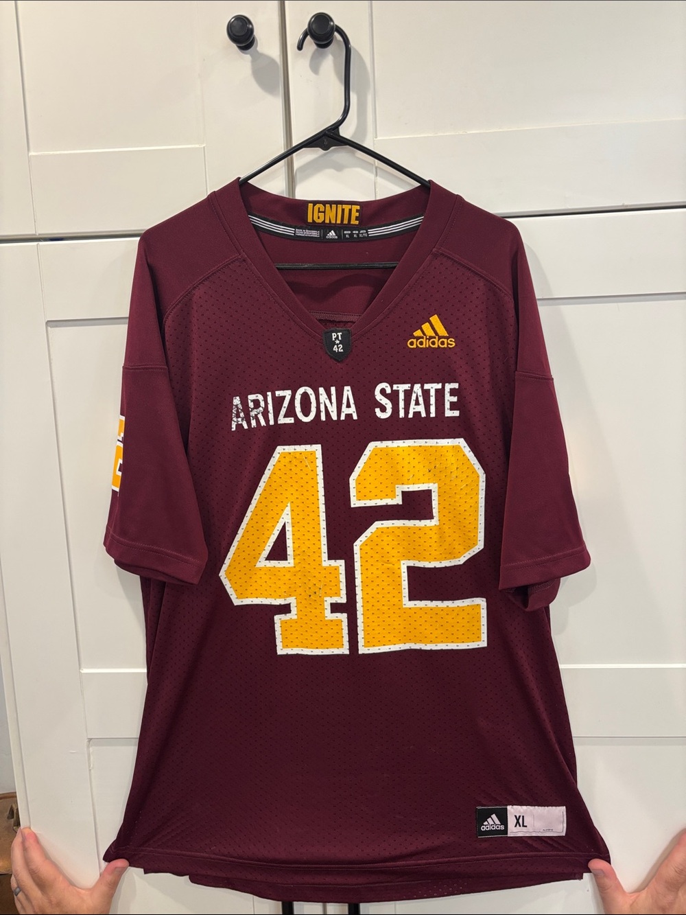 Pat Tillman adidas Arizona State Maroon and Gold #42 Men’s Jersey